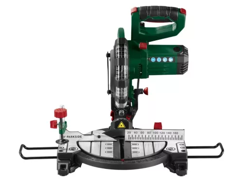 ParkSide PKS 1500 C4 Elektromos bütüző és gérvágó fűrész, fejező és csapfűrész, lézeres célzóval, 1500 W