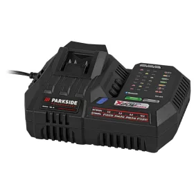   ParkSide Performance PLGS 2012 A1 Bluetooth Smart okos akkutöltő, akkumulátor gyors töltő a ParkSide PAP 20 típusú akku töltéséhez, X20V, 300 W