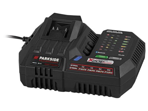 ParkSide Performance PLGS 2012 A1 Bluetooth Smart okos akkutöltő, akkumulátor gyors töltő a ParkSide PAP 20 típusú akku töltéséhez, X20V, 300 W