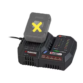   ParkSide Performance PLGS 2012 A1 Bluetooth Smart okos akkutöltő, akkumulátor gyors töltő a ParkSide PAP 20 típusú akku töltéséhez, X20V, 300 W