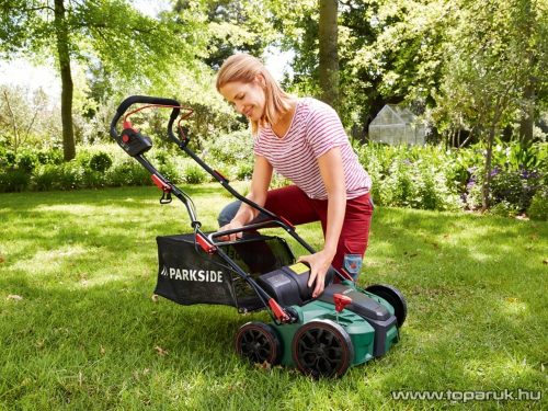 (SELEJT / K677988) Parkside PLV 1800 A1 2 az 1-ben elektromos talajlazító és gyepszellőztető, 1800W