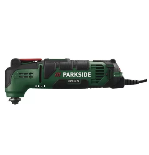 (SELEJT / K245805) ParkSide PMFW 310 F4 Multifunkciós szerszám oszcillációs technikával (fűrészel, vág, hántol és csiszol), kofferben, 310 W