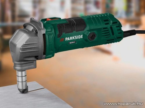 ParkSide PMK 550 C2 Elektromos kézi lemezkivágó fém és egyéb lemezek pontos vágására, 550W