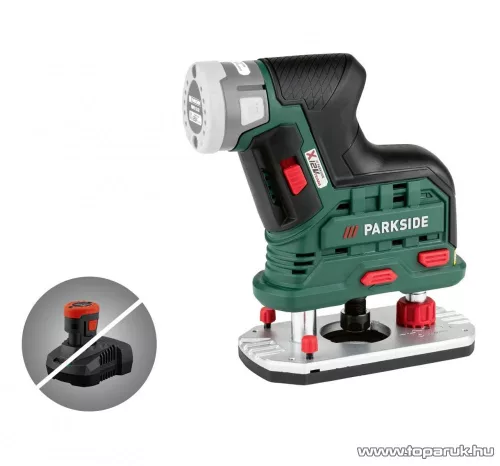 ParkSide POFA 12 A1 SOLO Akkus felsőmaró, 6 részes marókészlettel (akkumulátor és töltő nélkül)
