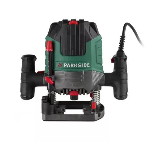 (SELEJT / K356226) ParkSide POF 1200 E4 Elektromos felsőmaró, felsőmarógép, 6 részes marókészlettel, 1200 W