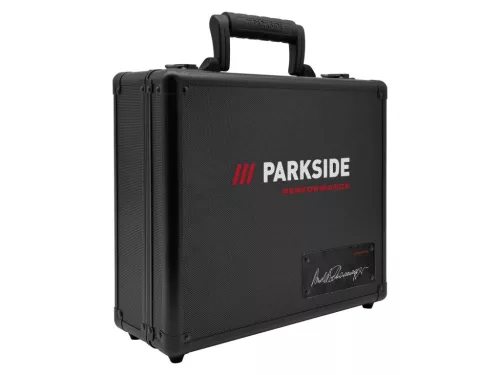 ParkSide Performance Arnold Schwarzenegger Signature Edition fúró-csavarozó alumíniumkofferrel