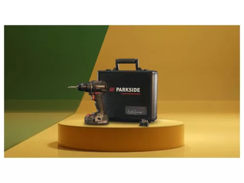 ParkSide Performance PPABSS 20-Li A1 Akkumulátoros fúró csavarozó szett + koffer, X20V, 60 Nm, 2 Ah akkuval és töltővel (Arnold Schwarzenegger Edition)