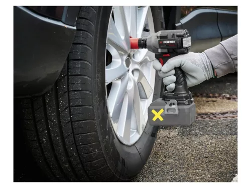 ParkSide Performance PPDSSA 20-Li B2 SOLO Akkus ütvecsavarozó behajtó kerékkulcs kofferben, 3 db CR-MO dugókulccsal, max. 600 Nm, X20V (akkumulátor és töltő nélkül)
