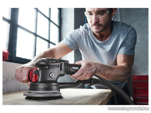 (SELEJT / K637608) Parkside Performance PPEXS 750 B2 Elektromos excenter csiszoló kapcsolható tárcsás közvetlen meghajtással, 750 W