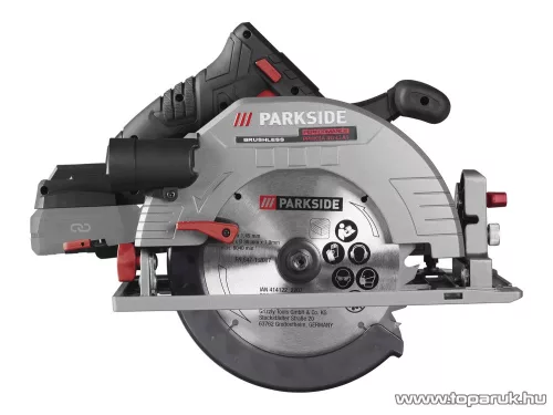 ParkSide Performance PPHKSA 40-Li A1 SOLO Brushless akkumulátoros dupla akkus kézi körfűrész 190 mm fűrészlappal, hordozó kofferben (akku és töltő nélkül)