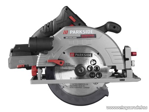 (bontott) ParkSide Performance PPHKSA 40-Li A1 SOLO Brushless akkumulátoros dupla akkus kézi körfűrész 190 mm fűrészlappal, hordozó kofferben (akku és töltő nélkül)