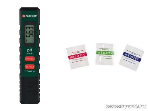 Parkside PPHM 2 A1 Digitális pH mérő teszter és hőmérő, ajándék kalibráló pH-pufferporral