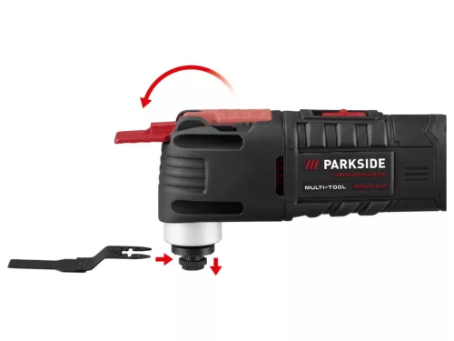 ParkSide Performance PPMFW 550 A1 komplett szett kofferben és fűrészlapokkal