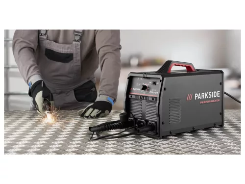 ParkSide Performance PPSK 40 B2 Plasma Cutter prémium plazmavágó integrált (beépített) kompresszorral, 15 - 40A