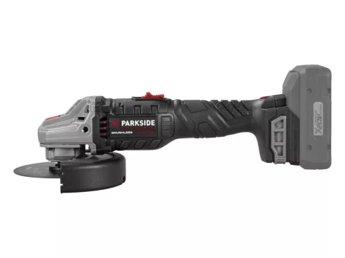 ParkSide Performance PPWSA 20-Li A1 SOLO X20V Akkumulátoros sarokcsiszoló kofferben, akku és töltő nélkül