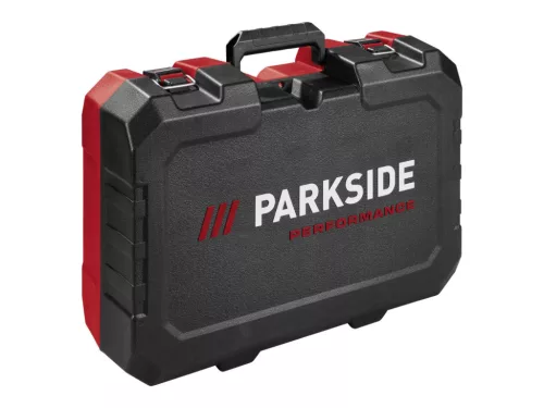 ParkSide Performance PPWSA 20-Li A1 SOLO X20V Akkumulátoros sarokcsiszoló kofferben, akku és töltő nélkül