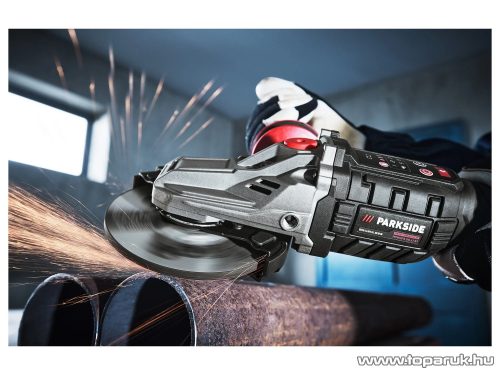 ParkSide Performance PPWSFA 20-Li B3 SOLO Laposfejű sarokcsiszoló flex, fordulatszám szabályzóval kofferben, akku és töltő nélkül