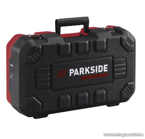 ParkSide Performance PPWSFA 20-Li C4 SOLO Laposfejű sarokcsiszoló flex, fordulatszám szabályzóval kofferben, akku és töltő nélkül