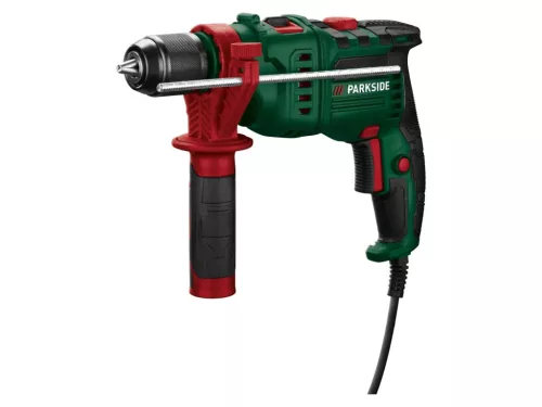 Parkside PSBM 750 B3 ütvefúró beton, fa és fém fúrásához, mélységütközővel