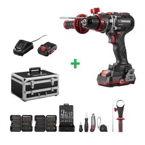 ParkSide Performance PSBSAP 20-Li D4 98 részes akkus ütvefúró készlet alumínium kofferben