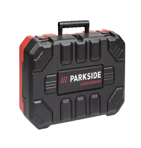 (SELEJT / K640952) ParkSide PSBSAP 20-Li C3 SOLO X20 Performance Brushless Akkus ütvefúró kofferben, 64 Nm, 20 V / 2 Ah (akkumulátor és töltő nélkül)