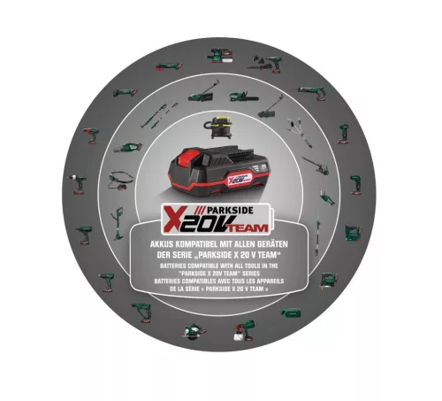 ParkSide PSBSAP 20-Li C3 SOLO X20 Performance Brushless Akkus ütvefúró kofferben, 64 Nm, 20 V / 2 Ah (akkumulátor és töltő nélkül)