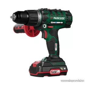   ParkSide PSBSA 20-Li C3 Kétsebességes akkus fúró, ütvefúró, behajtó gép, 20V, 45Nm, hordozó kofferben (akkumulátorral és töltővel)