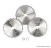 ParkSide PSH 3 A1 Körfűrészlap készlet PKS 1500 / PZKS 2000 bütüző és gérvágó fűrészhez,  3 darabos (210 mm / 40 / 60 / 80 fogas)