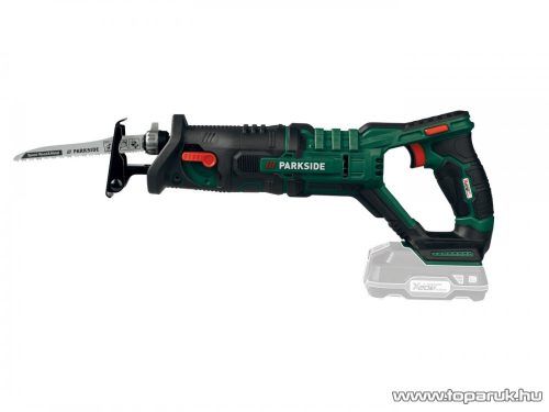 (SELEJT / K940005) ParkSide PSSA 20-Li B2 SOLO X20V akkus kardfűrész, orrfűrész akku és töltő nélkül, kofferben