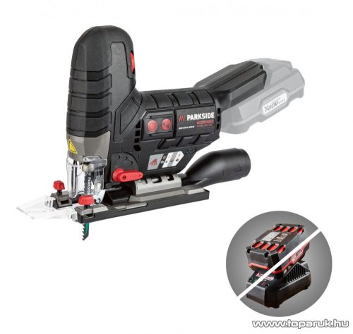 (bontott) ParkSide Performance PSSPA 20-Li C3 SOLO akkus, akkumulátoros szúrófűrész, dekopírfűrész, kofferben (akkumlátor és töltőkészülék nélkül)