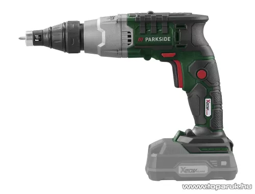 ParkSide PTBSA 20-Li B2 SOLO X20V Akkus gipszkarton szárazfalazat csavarozó, csavar behajtó kofferben, 20 V, 15 Nm, akku és töltő nélkül