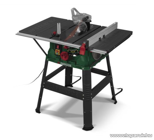 (használt 428034) ParkSide PTKS 2000 H5 Kétsebességes elektromos asztali körfűrész, 2 x 254 mm fűrészlappal, 2000 W