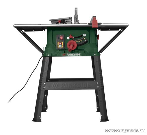 (használt 428034) ParkSide PTKS 2000 H5 Kétsebességes elektromos asztali körfűrész, 2 x 254 mm fűrészlappal, 2000 W
