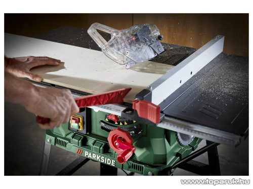ParkSide PTKS 2000 H5 Kétsebességes elektromos asztali körfűrész, 2 x 254 mm fűrészlappal, 2000 W