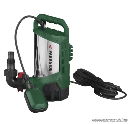 Parkside PTPS 1100 B2 elektromos merülő szennyvíz búvár szivattyú úszókapcsolóval, 1100 W (szennyezett vízre)