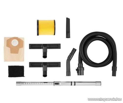 (bontott / ESZTÉTIKAI SÉRÜLT / 550722) ParkSide PWD 25 C4 INOX nemesacél száraz-nedves porzsák nélküli porszívó, 25 literes, 1400W