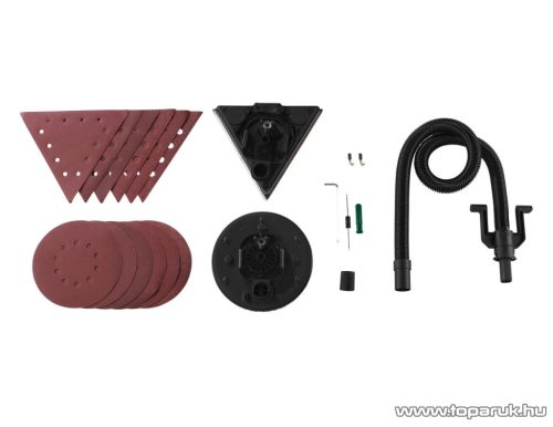 ParkSide PWDS 920 D4 Falcsiszoló és mennyezetcsiszoló zsiráf alumínium teleszkópos nyéllel, kör- és háromszög alakú fejjel, 710 W