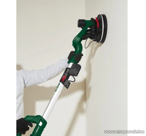 ParkSide PWDS 920 D4 Falcsiszoló és mennyezetcsiszoló zsiráf alumínium teleszkópos nyéllel, kör- és háromszög alakú fejjel, 710 W