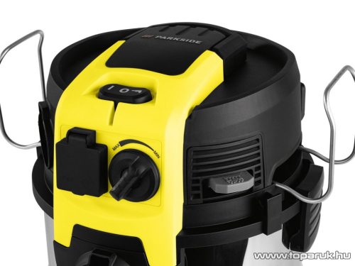PARKSIDE PWD 30 A1 INOX Száraz-nedves porszívó hálózati aljzattal, 30 literes, 1500 W