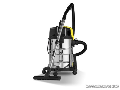 PARKSIDE PWD 30 A1 INOX Száraz-nedves porszívó hálózati aljzattal, 30 literes, 1500 W