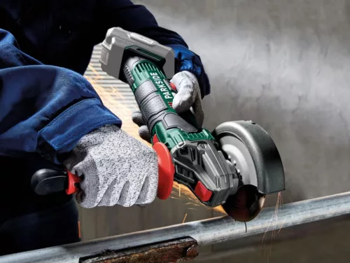 ParkSide PWSA 20-Li F4 X20V SOLO Akkumulátoros sarokcsiszoló kofferben, akku és töltő nélkül