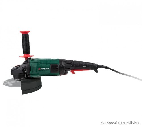 ParkSide PWS 230 C3 Robusztus alumínium burkolatú sarokcsiszoló / flex, 230 mm korong, 2000 W