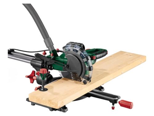 Porgyűjtő zsák és rögzítő satuk a ParkSide asztali fejezőfűrészhez