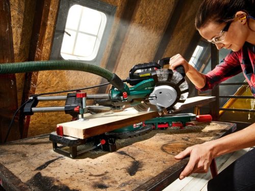 ParkSide PZKS 2000 C3 Asztali bütüző (fejező) és gérvágó fűrész, vonófűrész, csapfűrész, dupla csúszósínnel, 2000 W