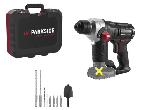 ParkSide Performance PBHAP 12 B1 12V Brushless akkumulátoros fúrókalapács készlet