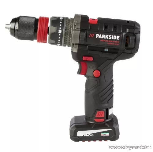 ParkSide Performance PPBSSA 12 A1 Levehető tokmányos akkumulátoros fúró csavarozó behajtó készlet + koffer, X12V, 80 Nm (5 Ah akkuval + gyorstöltővel)