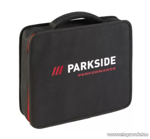 ParkSide Performance PPBSSA 12 A1 Levehető tokmányos akkumulátoros fúró csavarozó behajtó készlet + koffer, X12V, 80 Nm (5 Ah akkuval + gyorstöltővel)