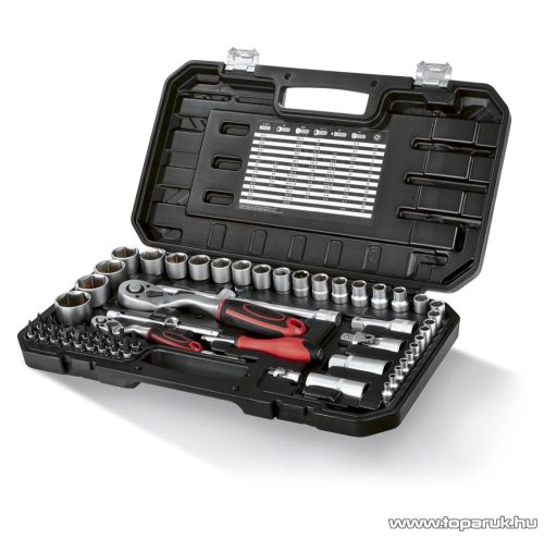 ParkSide Dugókulcs és bit készlet, racsnis krovakészlet kofferben, 65 részes