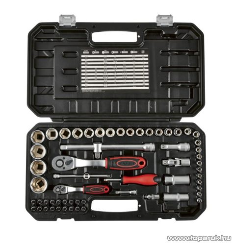 ParkSide Dugókulcs és bit készlet, racsnis krovakészlet kofferben, 65 részes