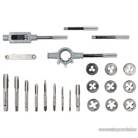   ParkSide HG09502 Menetvágó, menetmetsző, menetfúró készlet fém dobozban, 21 részes